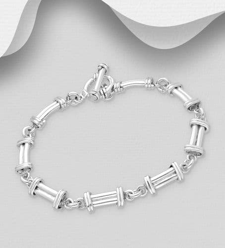 925 Sterling Silver Solid Hand Crafted Bracelet